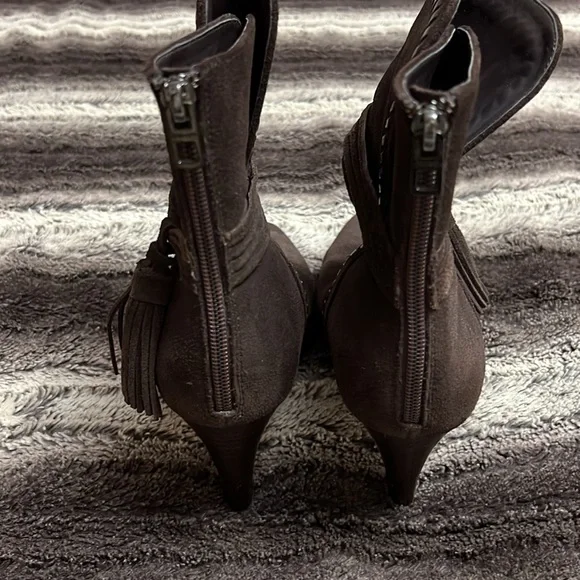 Coach Brown Suede Jessie Booties - Picture 4 of 9